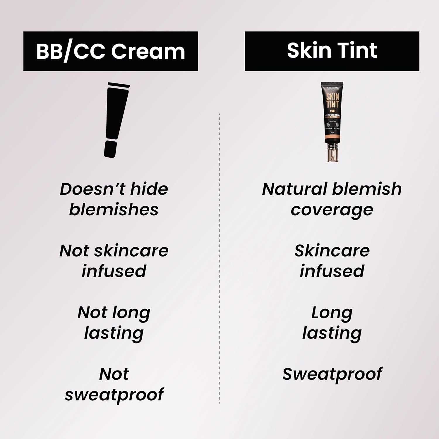 INSIGHT Skin Tint 5-in-1 Serum Foundation (30g) | SPF 20 PA++++ | Lightweight, Hydrating & Brightening with Niacinamide & Rice Water | Primer, Moisturizer & Sunscreen in One | For All Skin Types - Shade: Chai & Chill