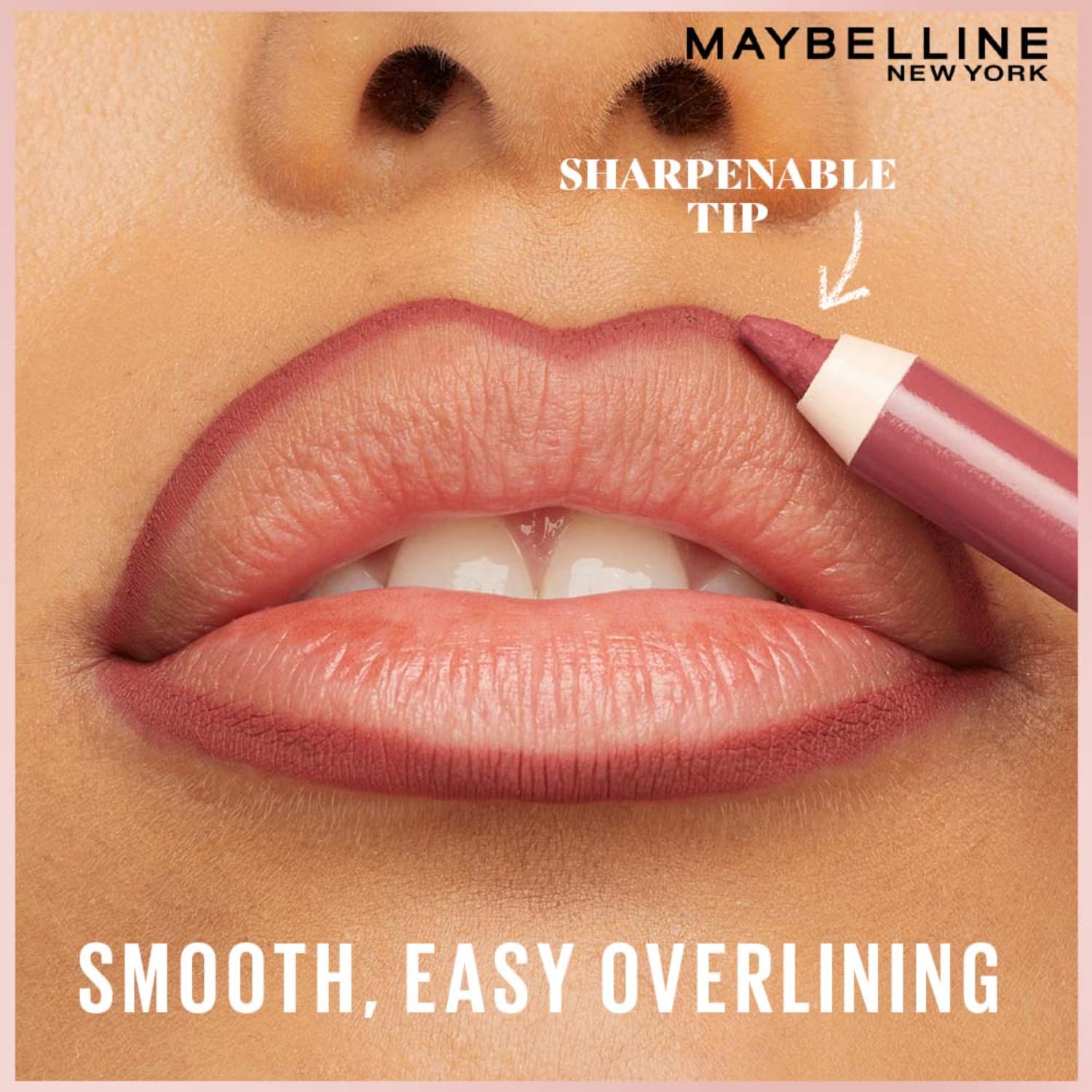Maybelline Lifter Liner Lip Liner Pencil with Hyaluronic Acid, Cross The | Creamy, Moisturizing Lip liner | Smooth Glide Application for defined lips