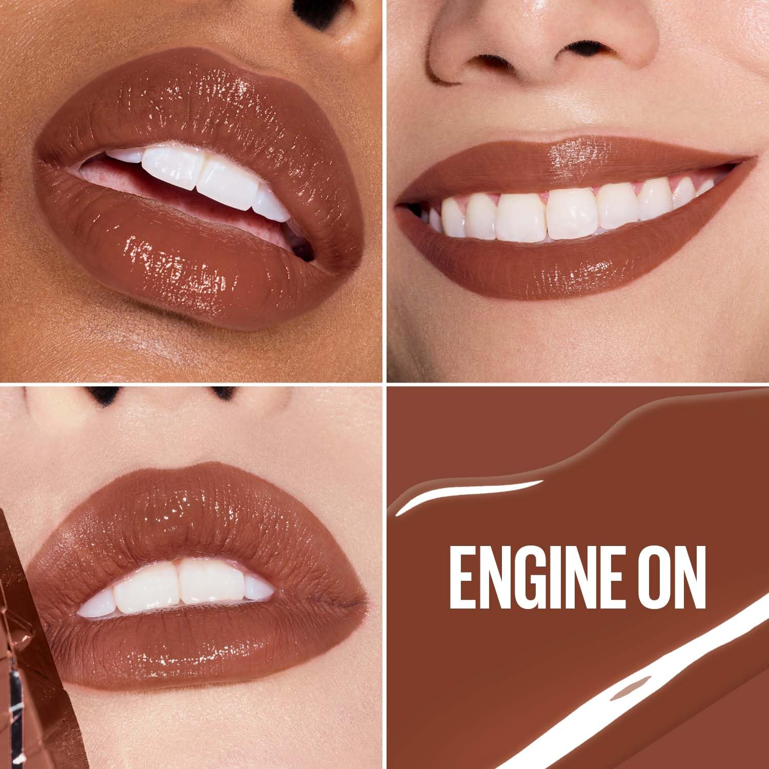 Maybelline Super Stay Vinyl Ink High Shine Racing Liquid Lipstick | 16HR Transferproof | Helmet-proof, wind-proof, sweat-proof - Engine On, 4.2ml