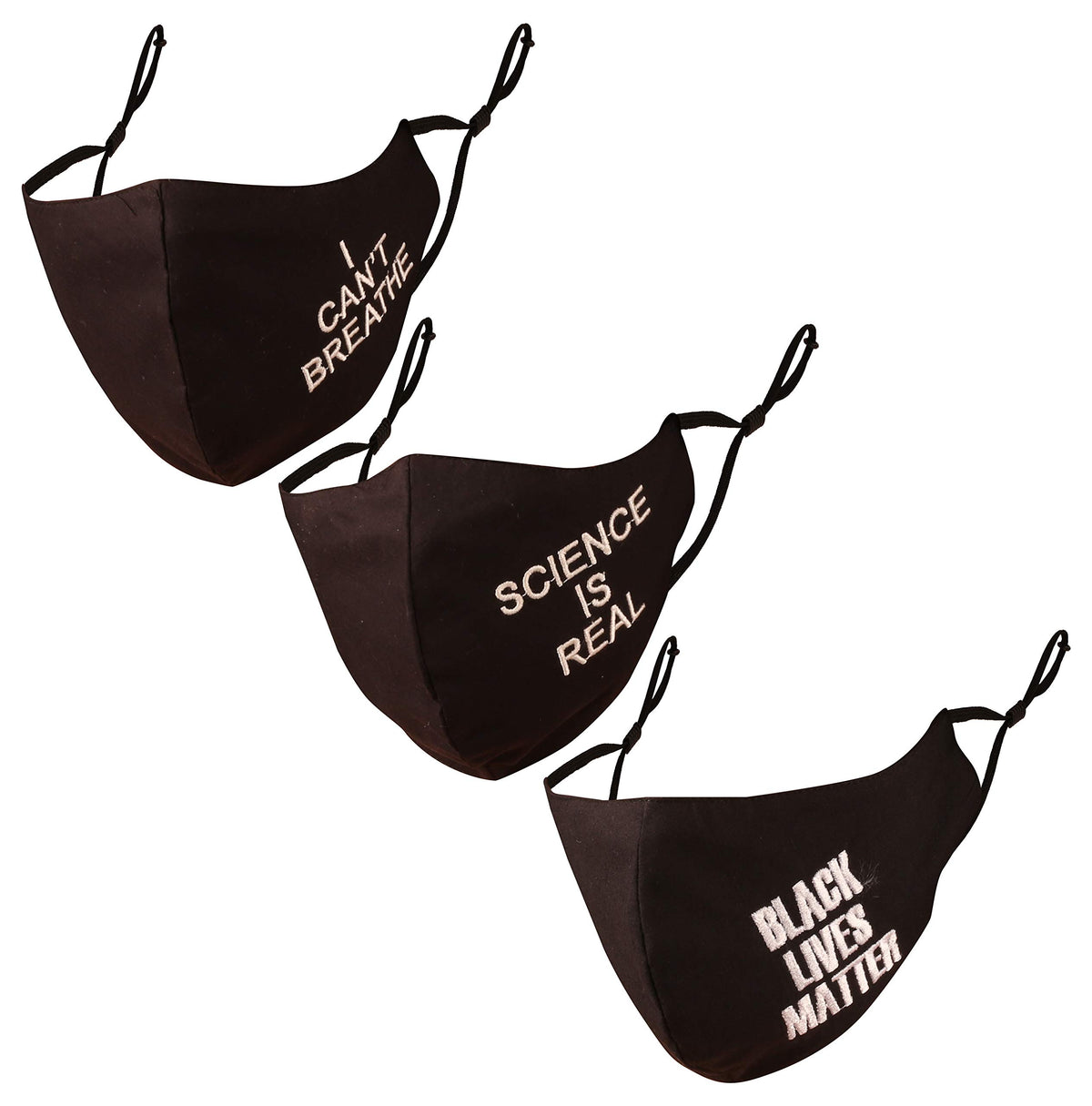 Touchstone Wear Your Belief embroidered 3 layer comfortable cotton fabric anti-pollution smog smoke cold cough protective face masks reusable machine washable f