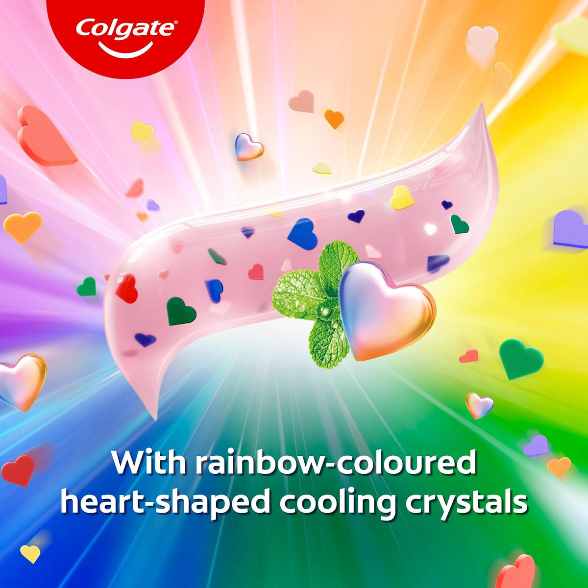 Colgate MaxFresh Rainbow Fresh Gel Toothpaste with Heart Shaped Cooling Crystals, Triple Mint Flavour, 100g & MaxFresh Watermelon Blast Gel Toothpaste with Cool