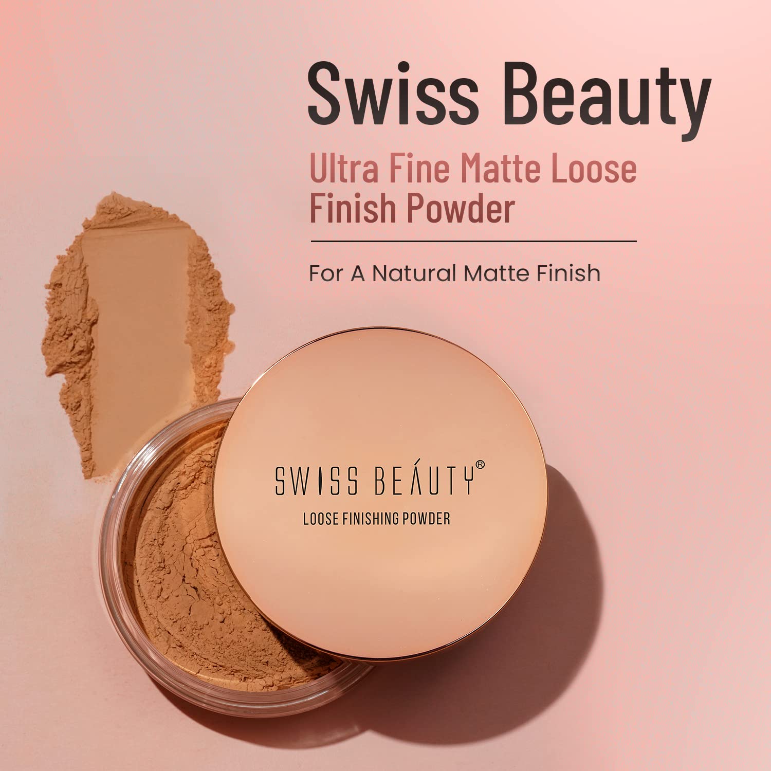 Swiss Beauty Ultra Fine Loose Finish Powder, Face Makeup, Shade-03 Medium/Moyen, 8gm