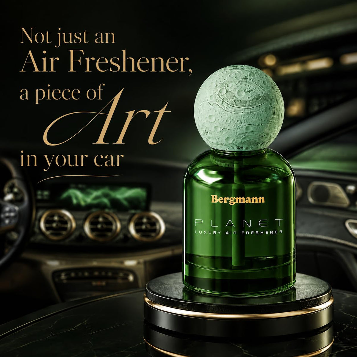 Bergmann Planet Luxury Car Perfume, Car Air Freshener, For Car & Home, Alcohol-free, Long-Lasting upto 90 days, COLOGNE, 110ml