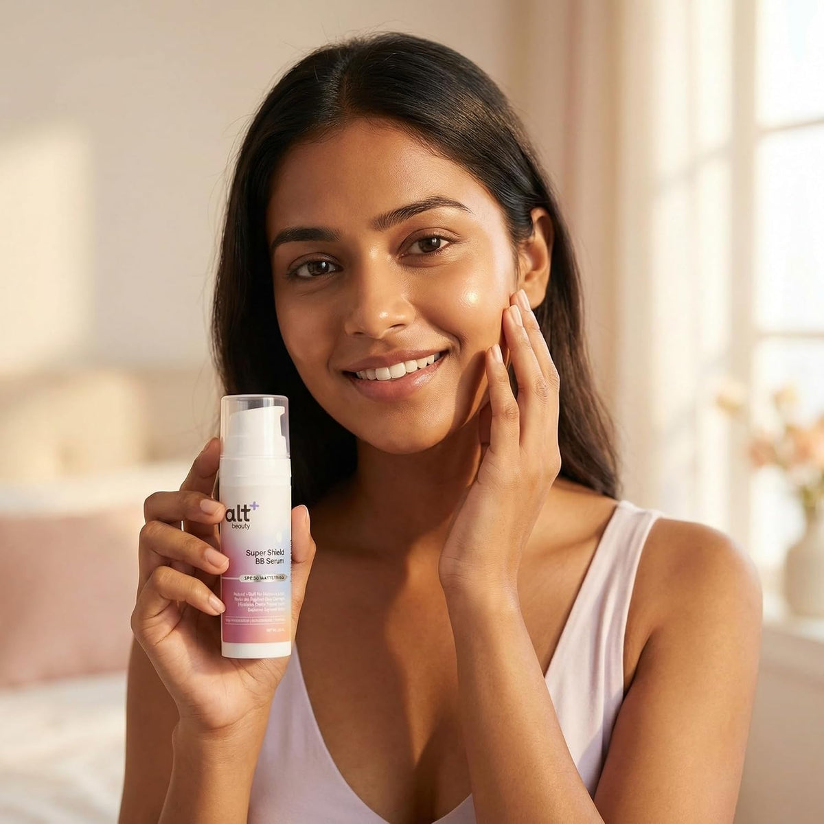 Super Shield BB Serum | Tinted BB Cream Serum for Natural No-Makeup Look | Mineral Sun Protection with Zinc Oxide | Niacinamide & Vitamin C for Glow | Lightweig