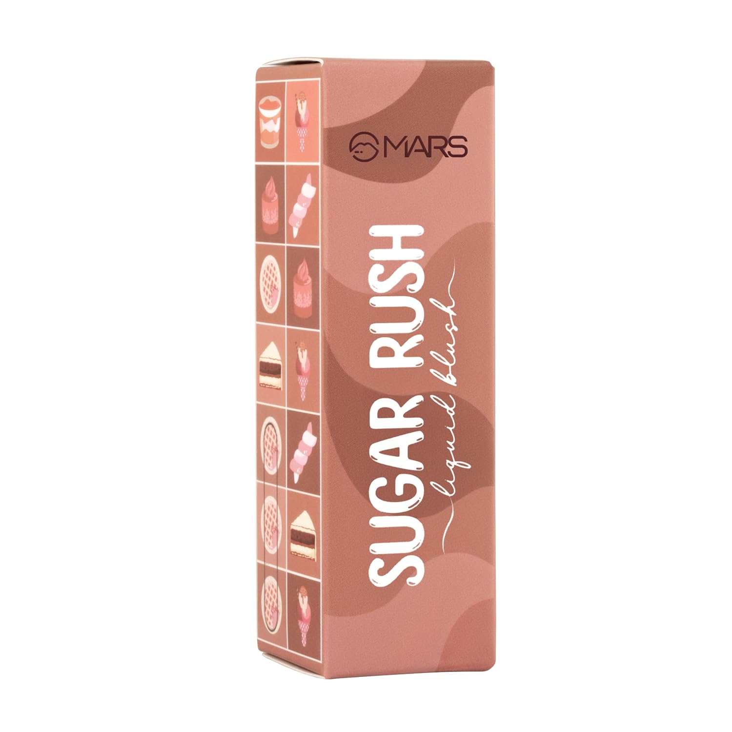 MARS Sugar Rush Liquid Blush (06-PEACH PIE) | High-Pigmentation | Lightweight Formula | Dewy Matte Finish | Long-Lasting | Smooth Radiant Glow | Easy Doe-Foot Applicator (4.5ml)