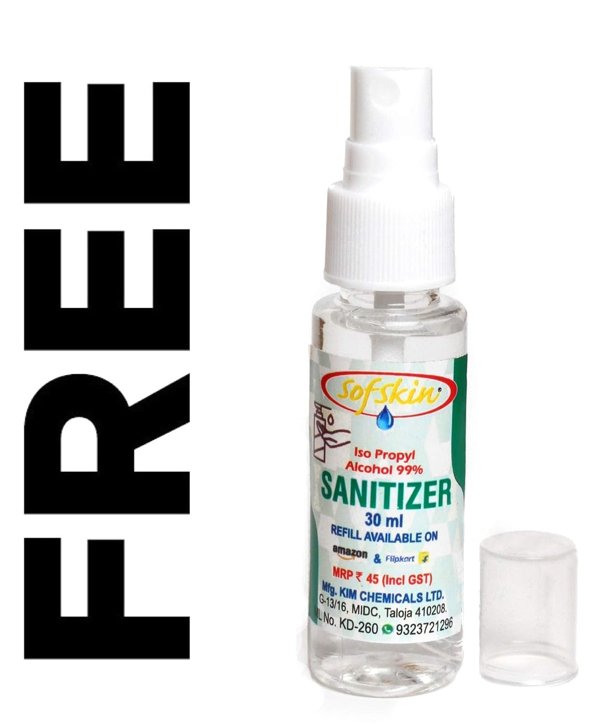 (USA Brand) Premium 70% Iso Propyl Rubbing Alcohol with Wintergreen Oil, No artificial colour - 355 ml (FREE Spray Bottle). Also Good cleaning agent for Laptop,