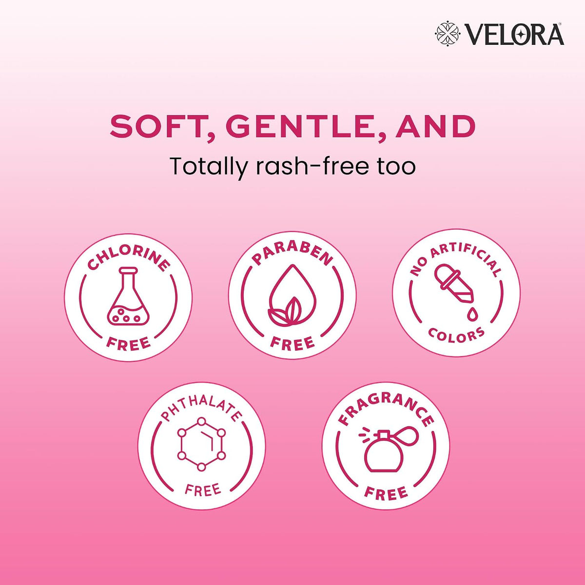 Velora Soft Feel & Rash Free Pack of 1 Trifold Sanitary Pads| XL - 280MM | 40 Pads | Sanitary Pads for Women and Girls, Quick Absorption, Heavy Flow Champion, S
