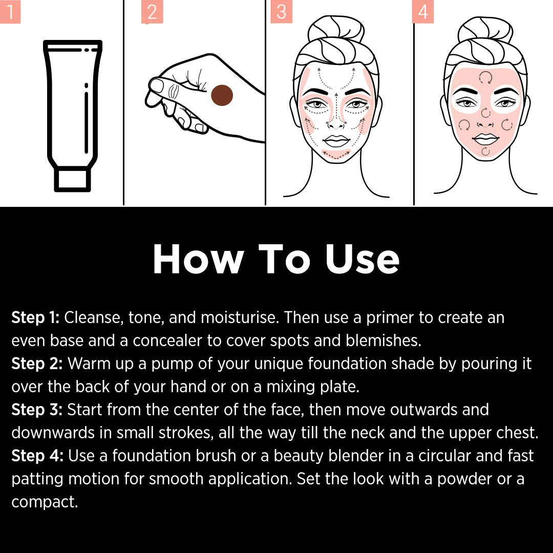 Colorbar 24Hrs Weightless Medium Full Satin All Skin Liquid Foundation, FW 1.2, 25 Ml