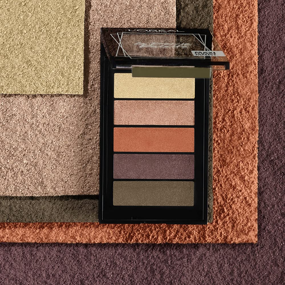 L'Oréal Paris Eyeshadow Palette, Mini-Sized, High Pigmentation, Highly Blendable Shades, La Petite, Maximalist