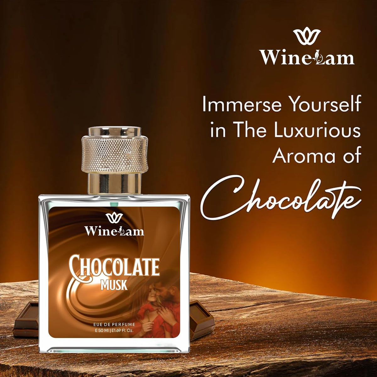 Chocolate Musk Eau de Perfume, 50 ml, Notes of Pear, Ginger, Amber, Patchouli, Dark Chocolate, Vanilla