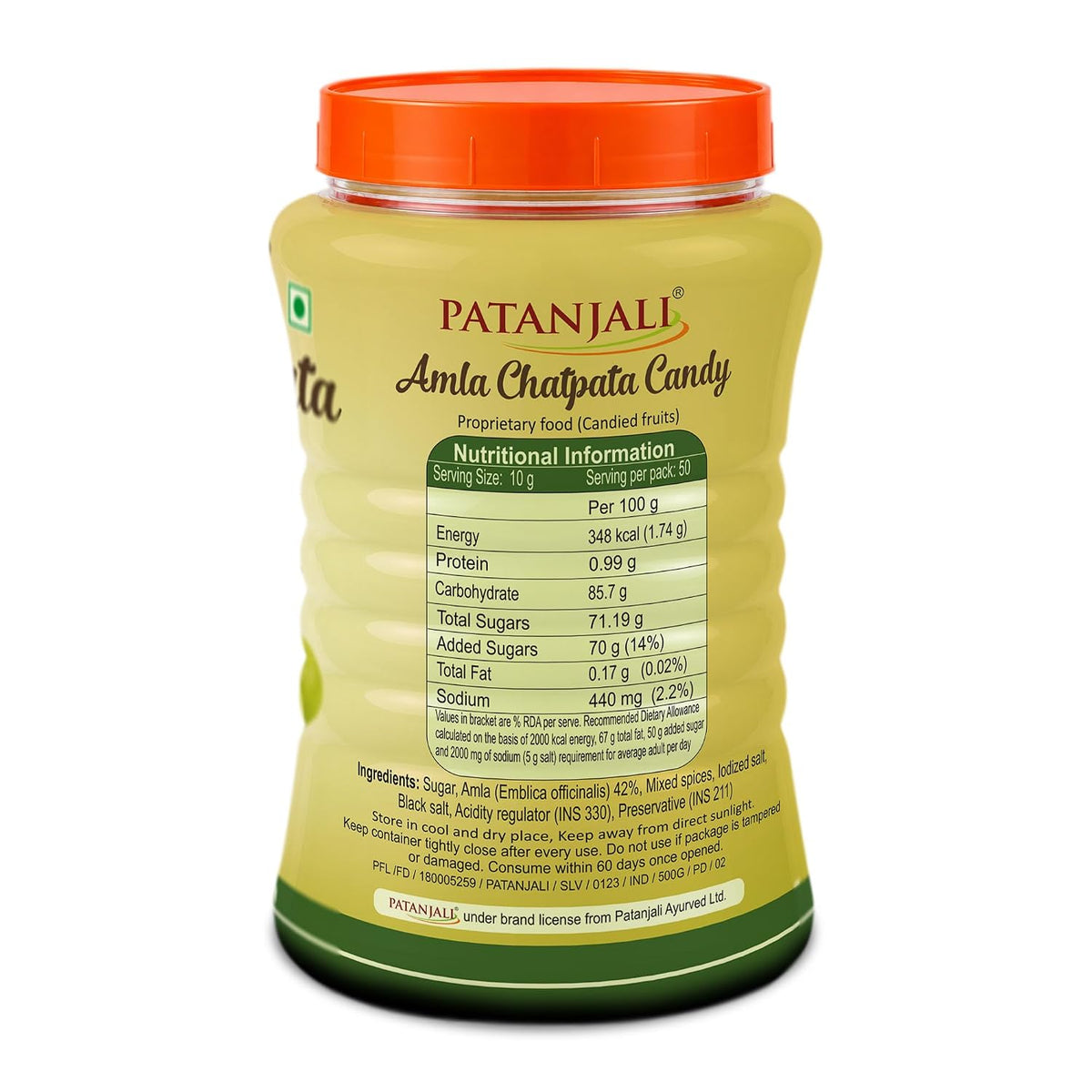 Patanjali Amla Chatpata Candy 500 gram 500 g (Pack of 1)
