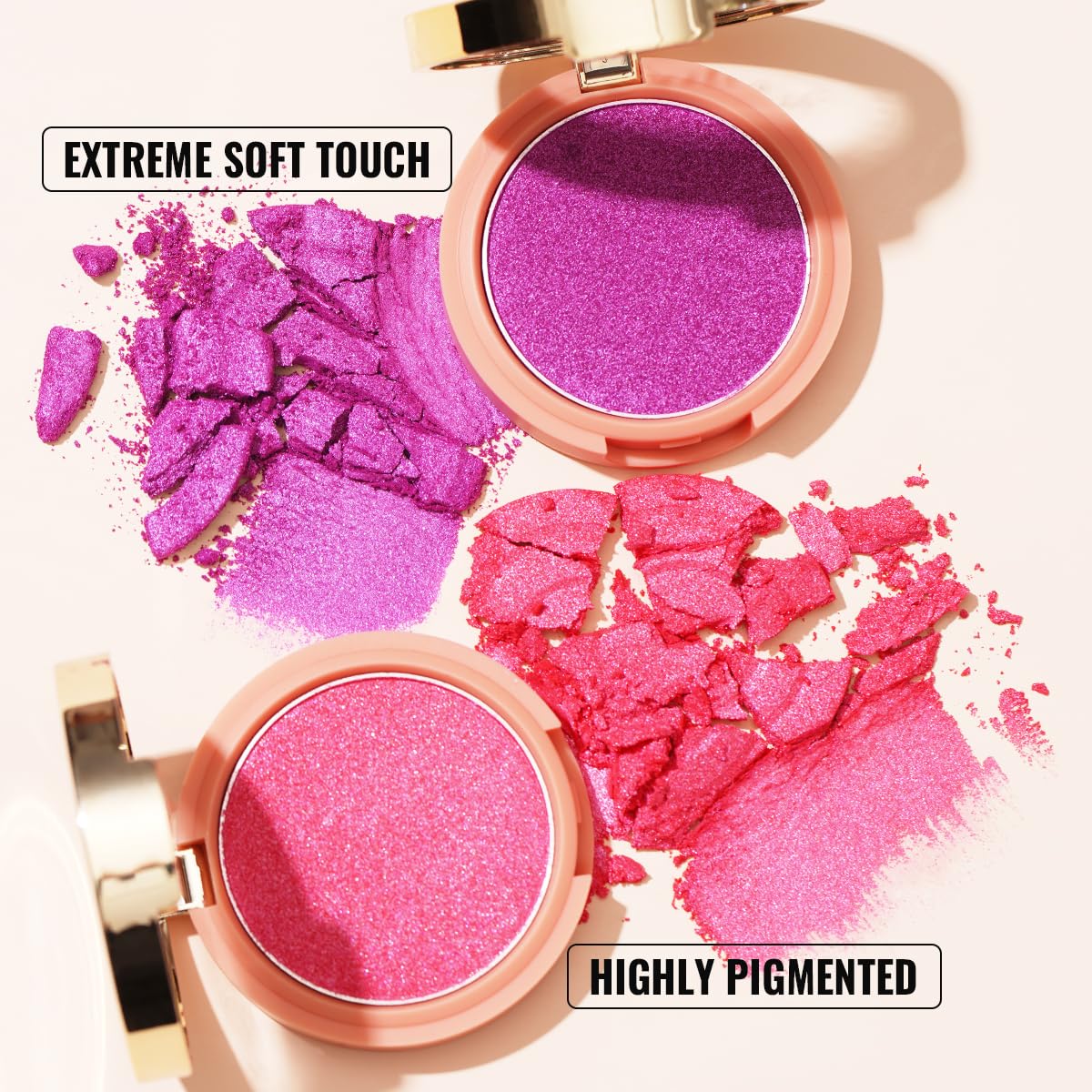 Oulac Peach Orange Blusher Make up Powders Light Skin |Pigmented Cream Blusher Face| Natural Matte Glow | Cruelty-Free Vegan | 4.8g (16) Summer Time SUMMER TIME