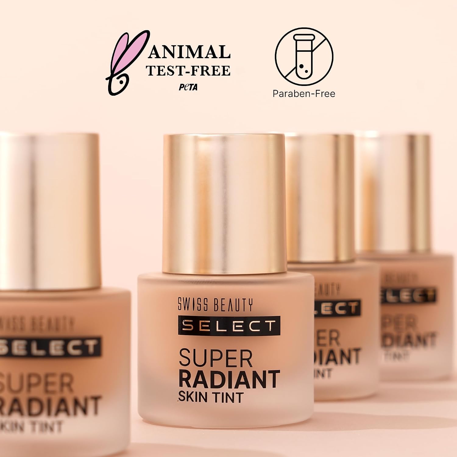 Swiss Beauty Select Super Radiant Hydrating Skin Tint | With Hyaluronic acid | Provides Natural, Dewy Glow | Shade- Creamy Glow, 30gm