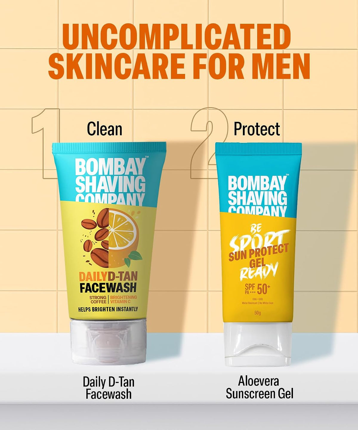 Bombay Shaving Co Daily Detan Face Wash for Men 100 g- Deep-Cleanses, De-Tans & Blackhead Removal | Made in India Coffee 100 g (Pack of 1)
