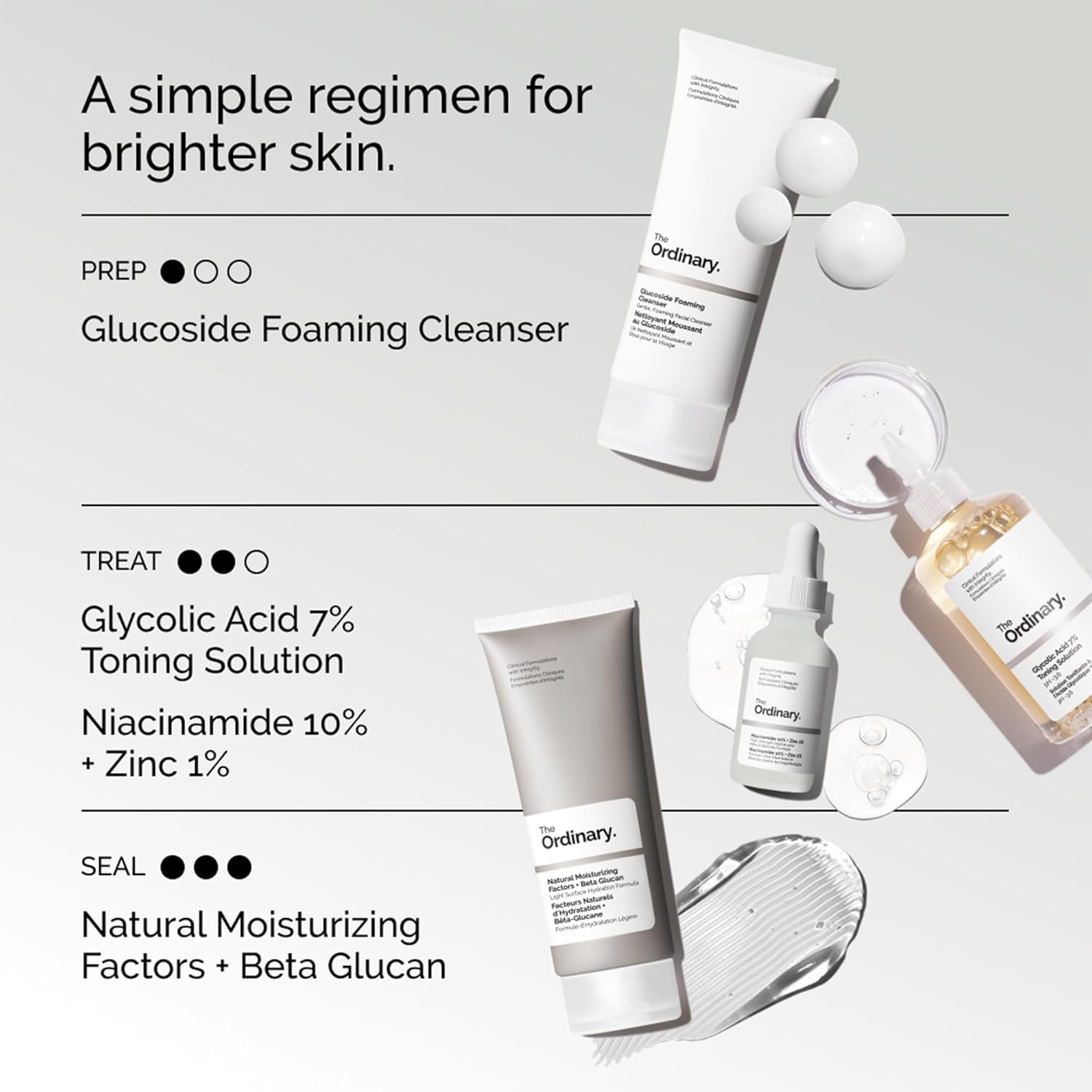 The Ordinary Glycolic Acid 7% Exfoliating Toner, Brightening and Smoothing Daily Toner for More Even-Looking Skin Tone, 100ml