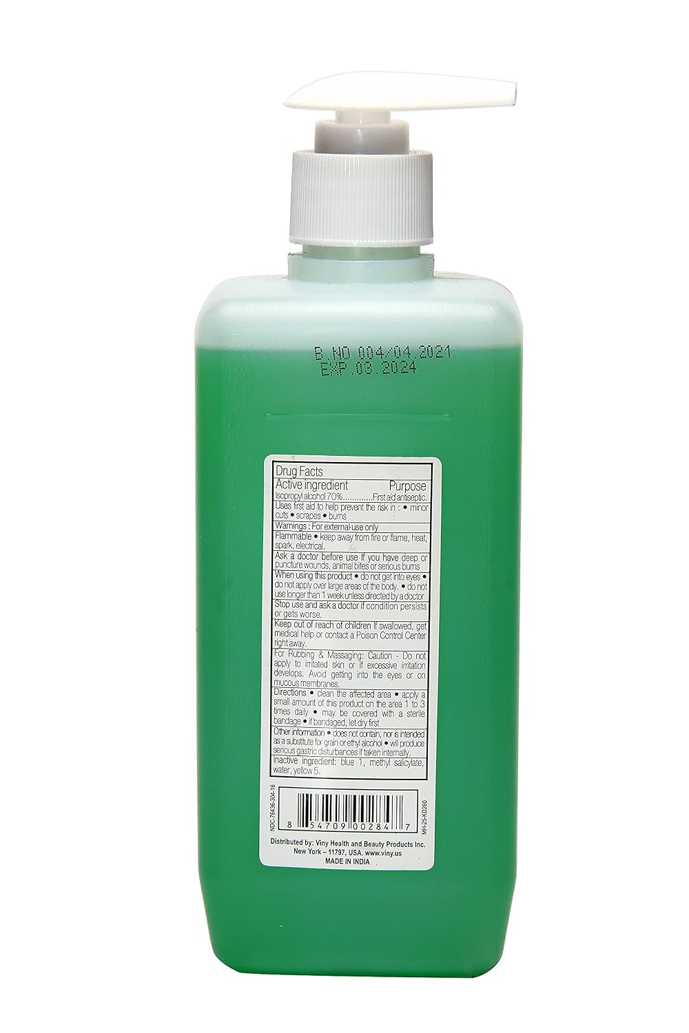 (American Brand) 475 ml Sanitizer 70% Iso Propyl Alcohol with Wintergreen Oil and spray jet. Also Good for cleaning Laptop, Mobile, Window Pans, Washing Baby Cl