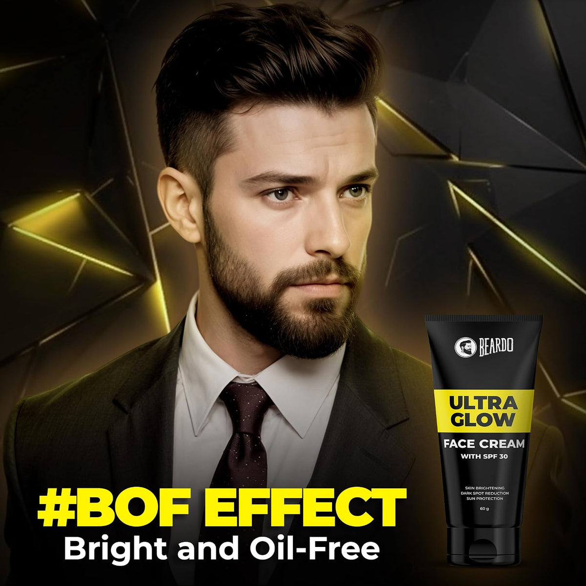 Beardo Ultraglow All in One Face Cream For Men with SPF 30, 60g | Aloe Vera With Vitamin E for Skin Brightening & Dark Spots Reduction Beardo Face cream