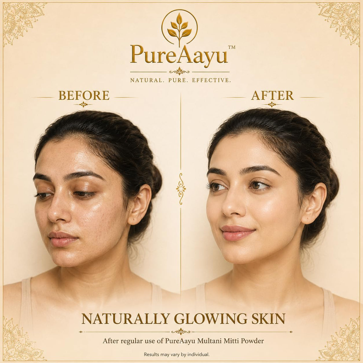 Multani Mitti Powder, Natural Fuller’s Earth Clay for Face, Hair & Skin, 250g