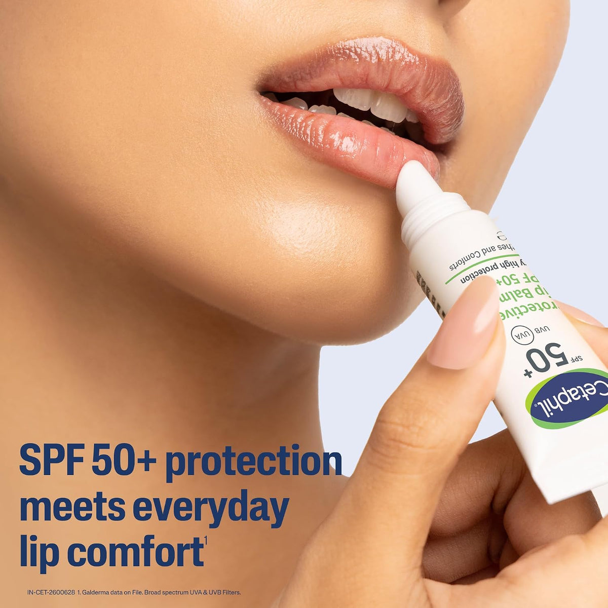 Cetaphil Protective Lip Balm SPF 50+ | Very High UVA/UVB Protection for Dry, Chapped & Cracked Lips | Prevents Darkening | Lightweight Transparent Formula with