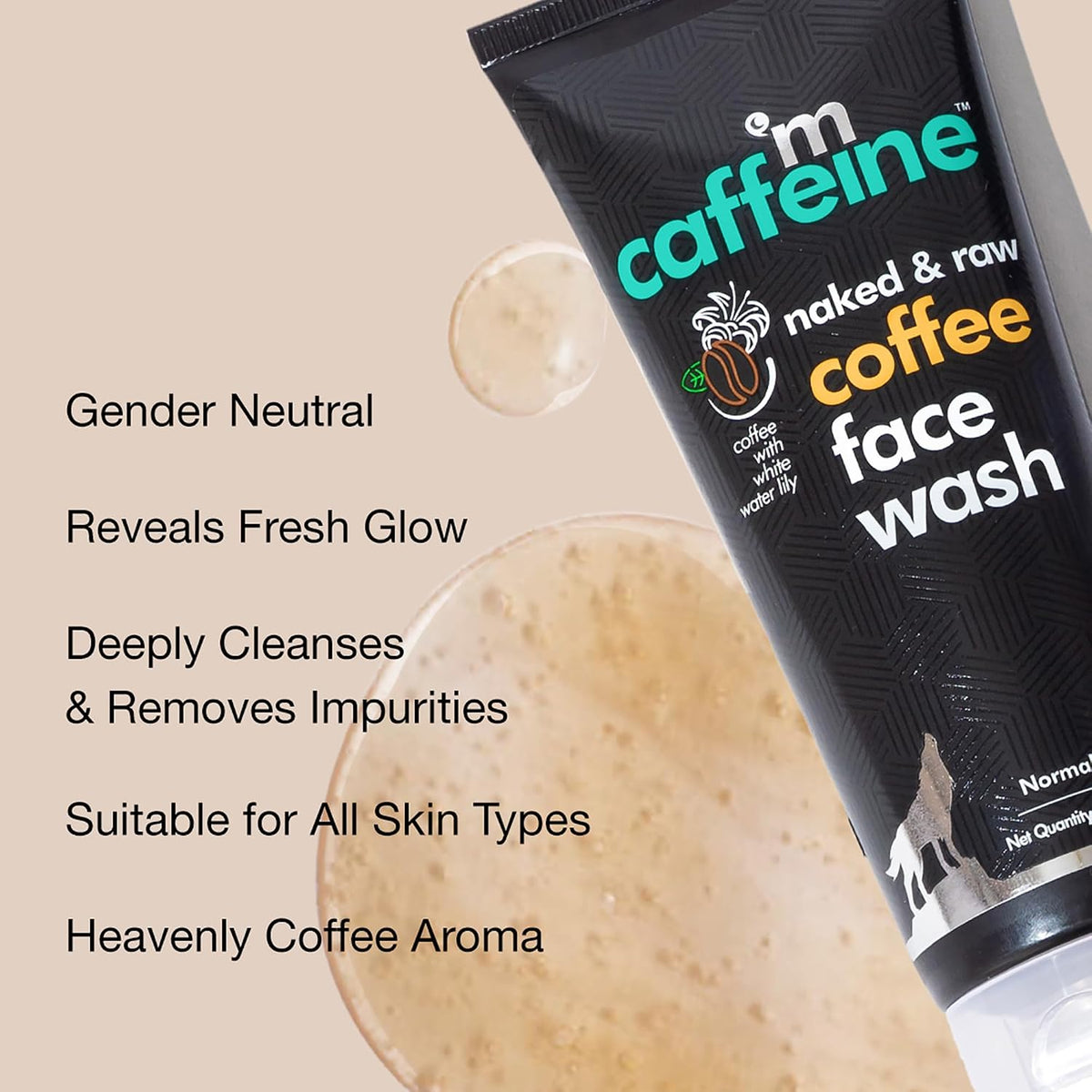 mCaffeine Deep Cleansing Coffee Face Wash for Oil Control | De Tan Face Wash for Men & Women | Daily Use Anti Pollution Face Wash For Summers | 100ml Coffee - P