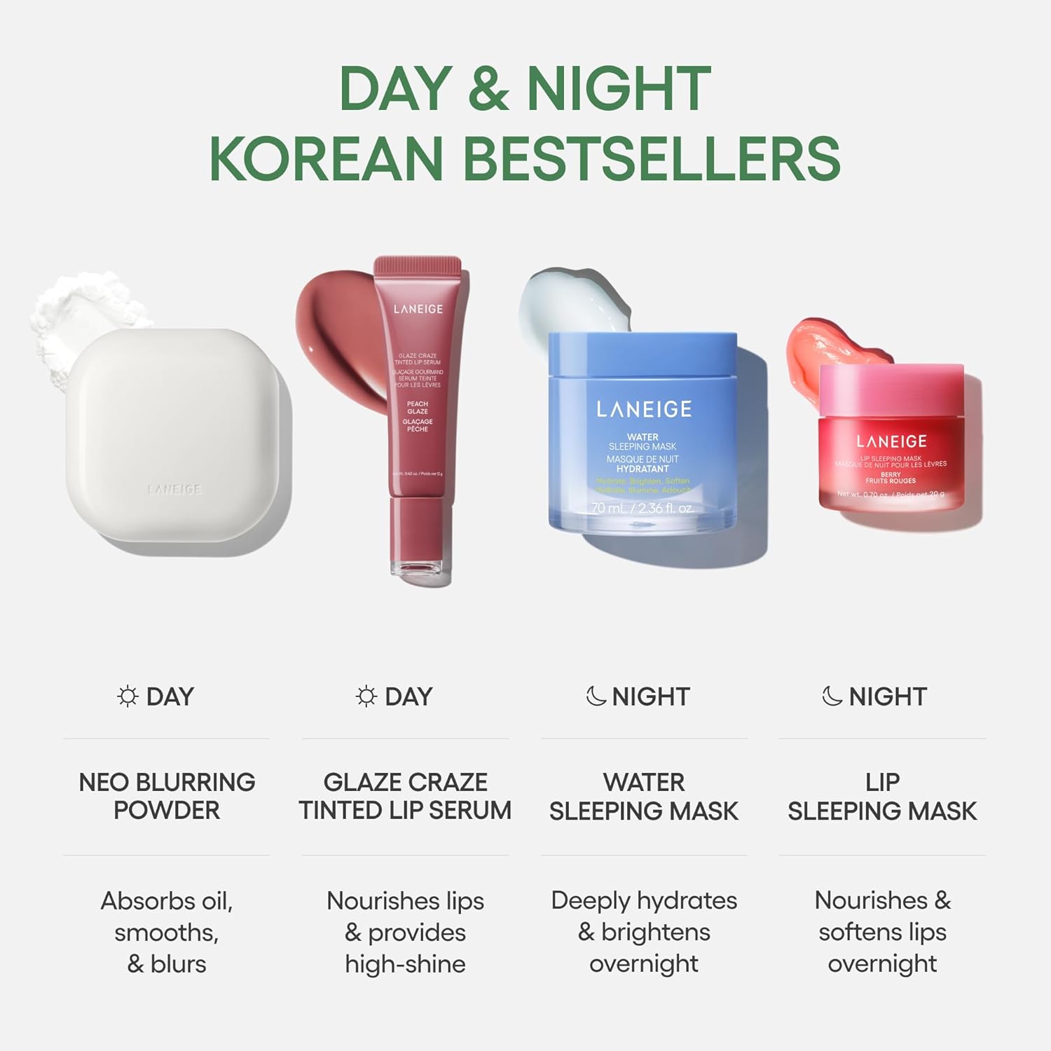 Laneige Neo Eessential Blurring Finishing Powder | Korean Oil-Control Compact with Pore Blurring, Smooth Finish & Travel Friendly-7G