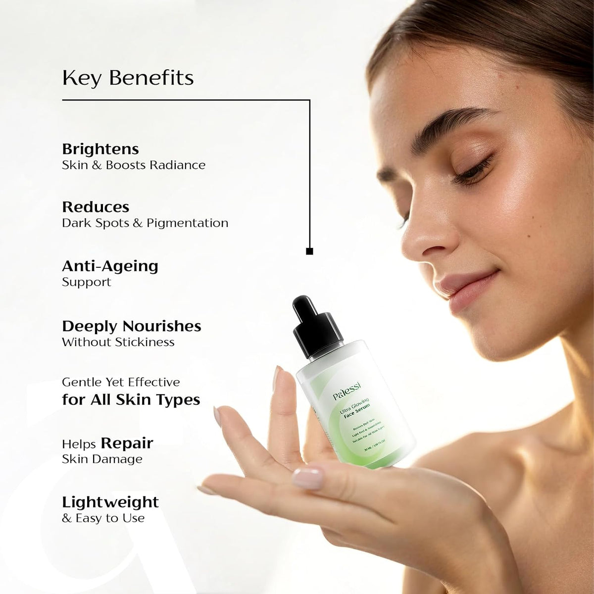 Ultra Glowing Face Serum with Kakadu Plum, Niacinamide & Alpha Arbutin | Brightening Serum for Glowing Skin, Dark Spots & Pigmentation | Lightweight & Nourishin
