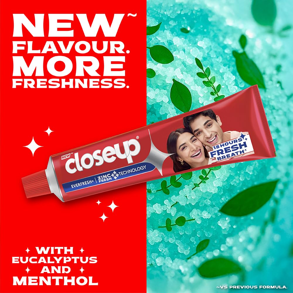 Close Up Toothpaste | Long lasting 18 Hours Of Fresh Breath & White Teeth - 150g
