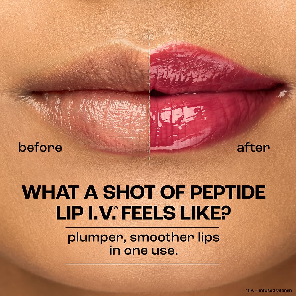 Lakme Peptide Lip IV with 5% Peptide-Niacinamide Complex, For Intense Hydration With A Serum-Like Texture That Visibly Plumps, Smoothens, and Repairs, Peptalk P