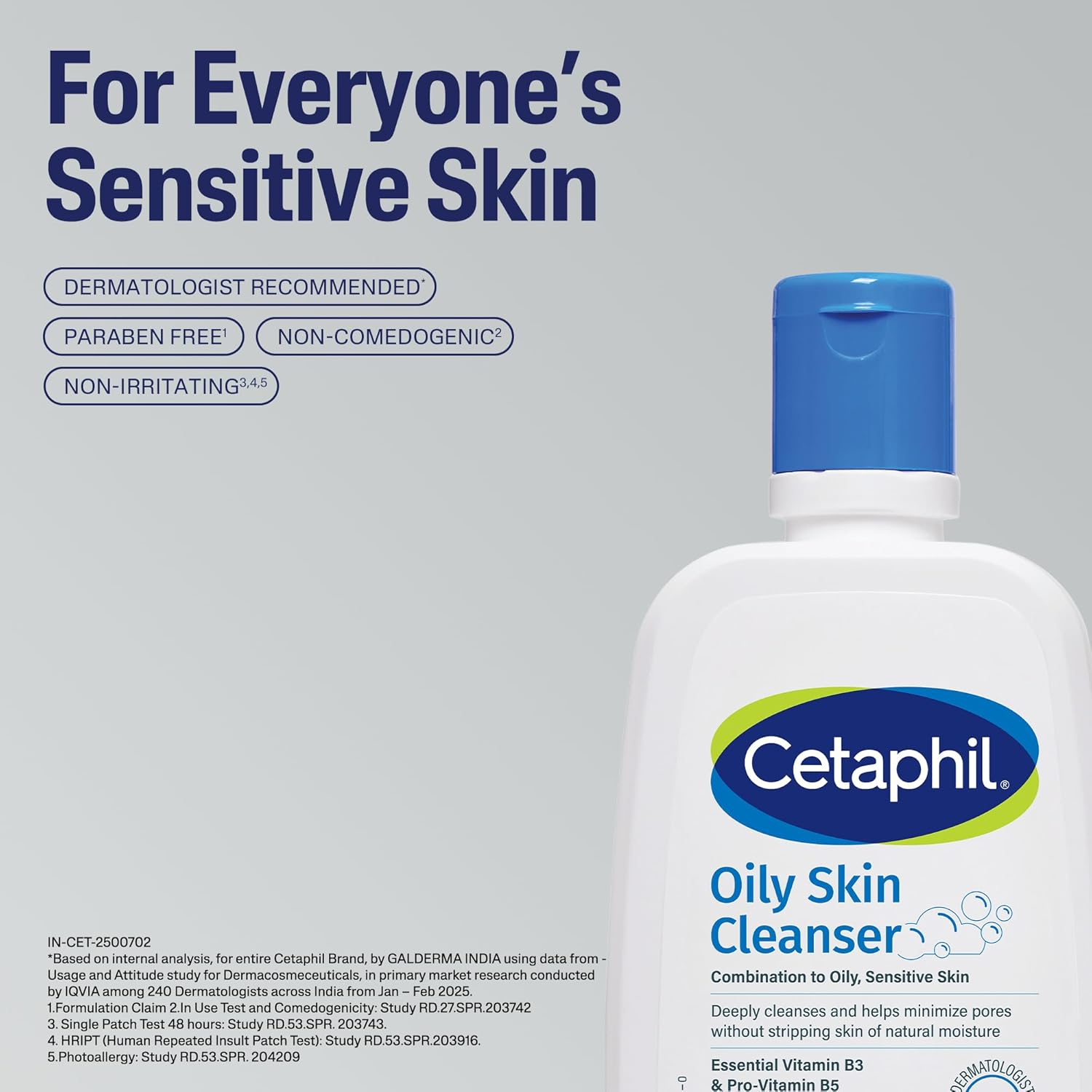 Cetaphil Oily Skin Cleanser, Daily Face Wash for Oily, Acne prone Skin, Gentle Foaming, 118ml