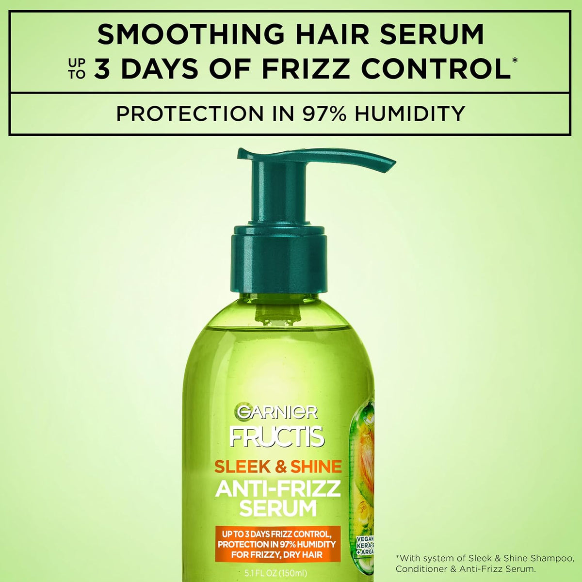 Garnier Hair Care Fructis Sleek & Shine Anti-Frizz Serum, 150ml