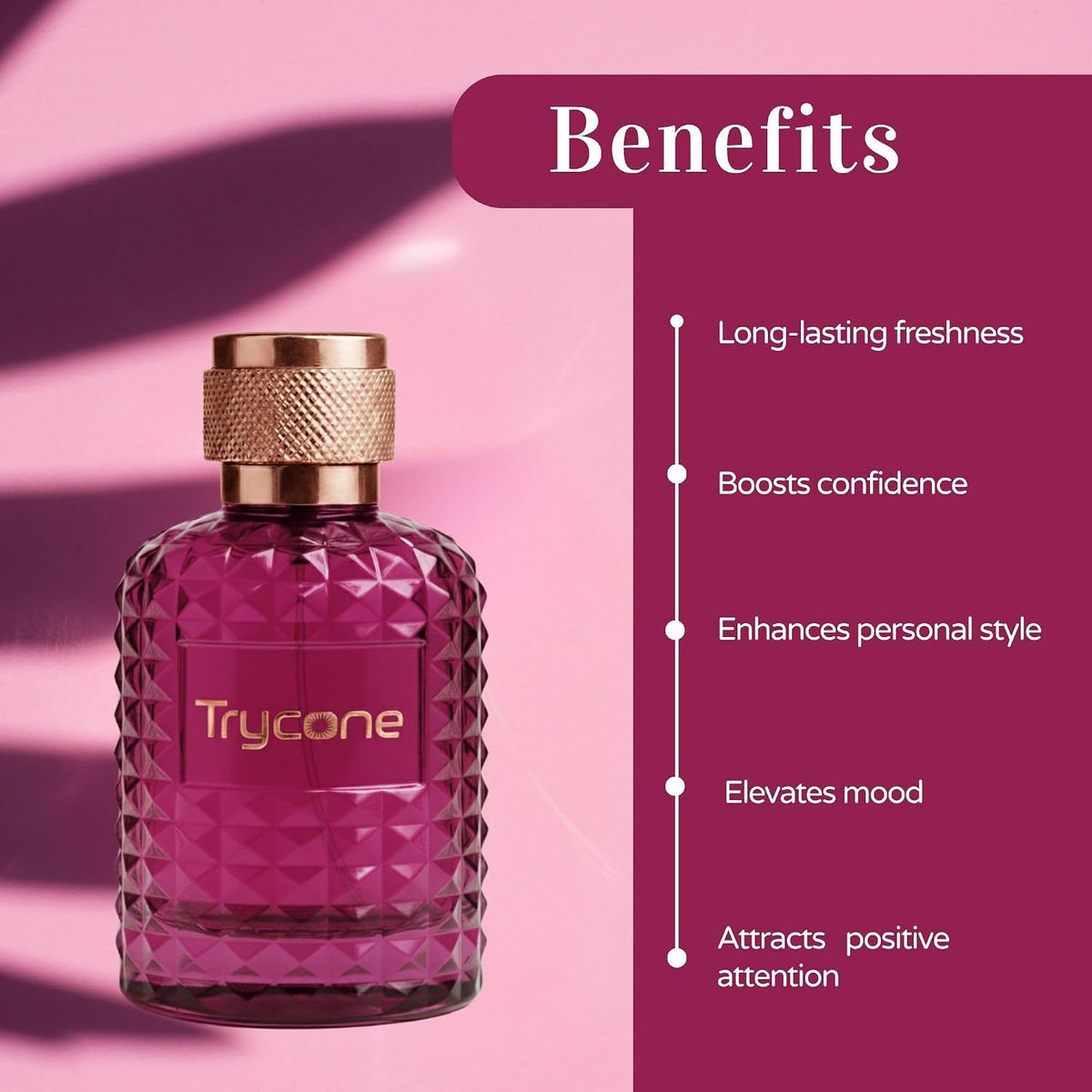 Trycone Velonna Eau de Parfum for Women | Sweet Pear & Blackcurrant with Floral Heart | Wrapped in Praline, Vanilla & Patchouli | Long-Lasting Luxury Fragrance,