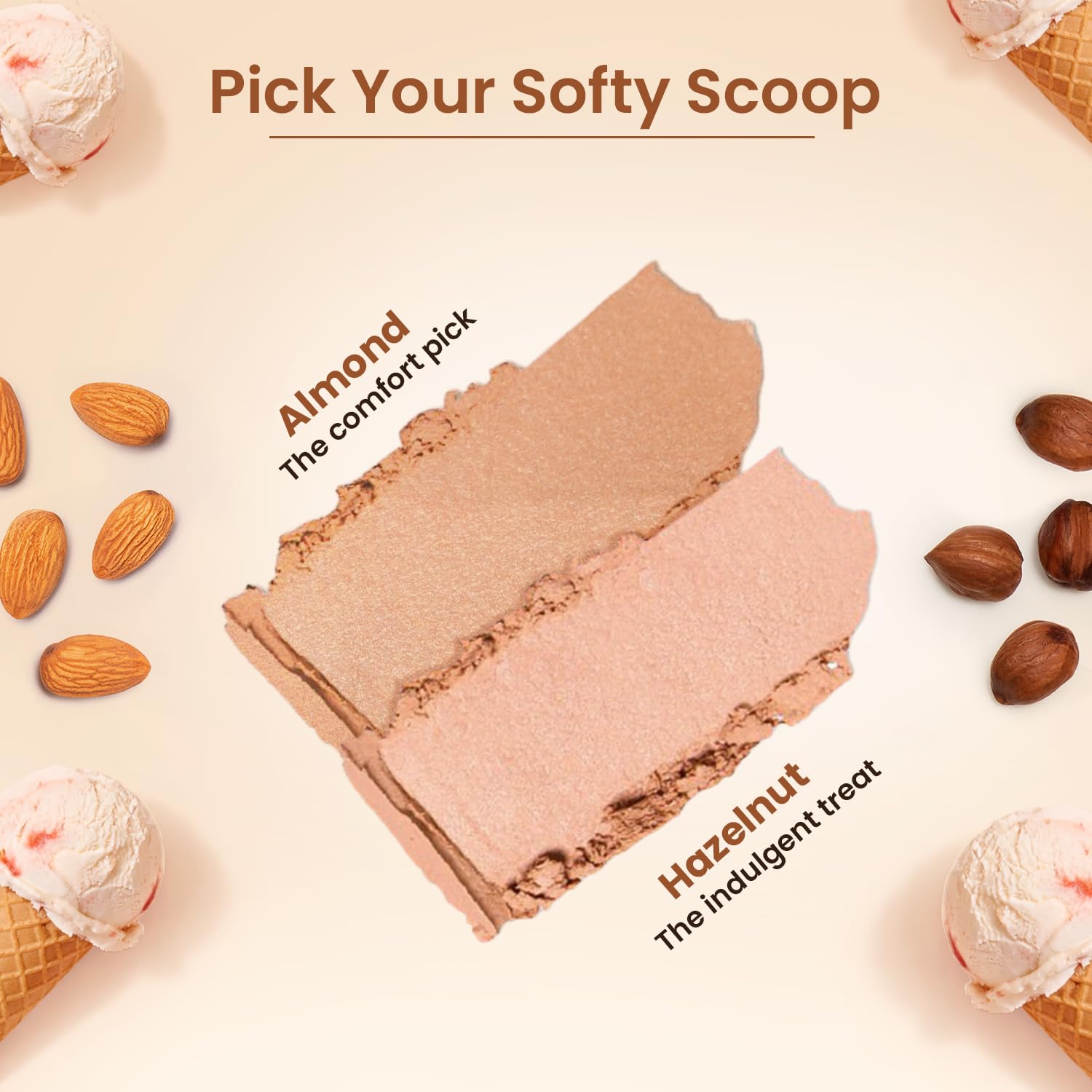 Swiss Beauty Softy Highlighter | Buttery Texture | Blendable | Highly Pigmented | Long-Lasting | Travel-Friendly | 7g, Shade- 2. Hazelnut