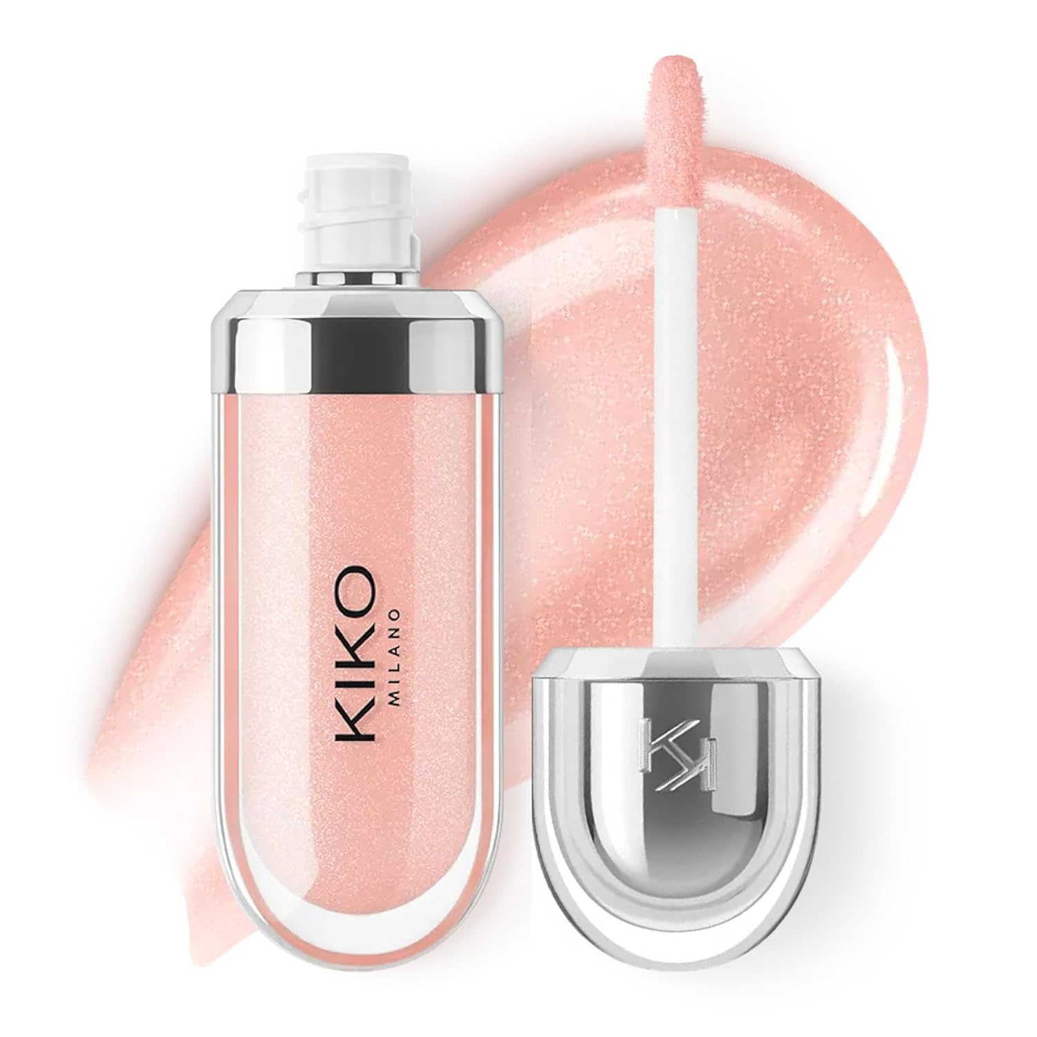 KIKO Milano 3D Hydra Lip Gloss – High Shine, Hydrating, Plumping, Non-Sticky, Moisturizing Lip Makeup Color:06 Candy Rose