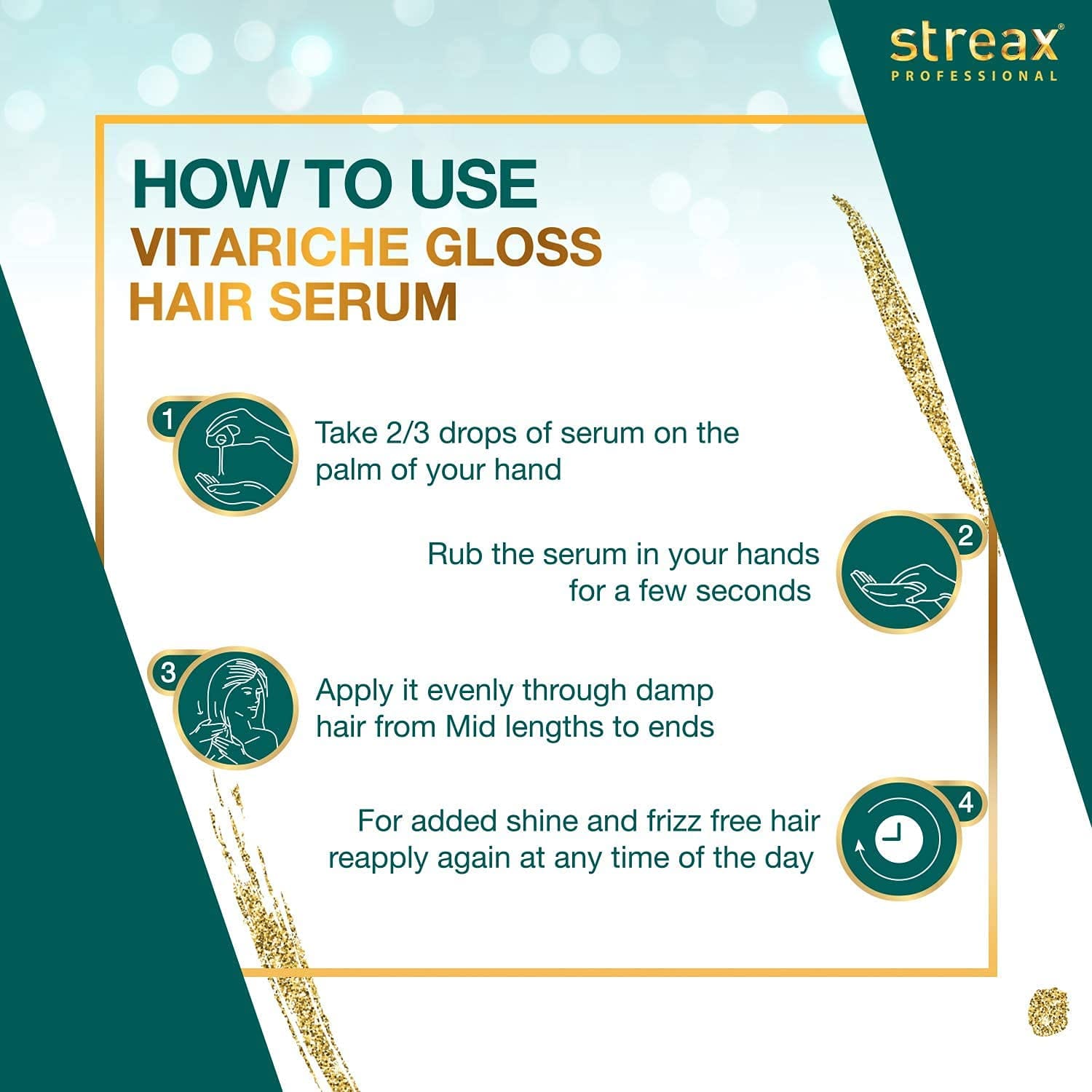 Streax Professional - Vitariche Gloss Hair Serum (200mL)