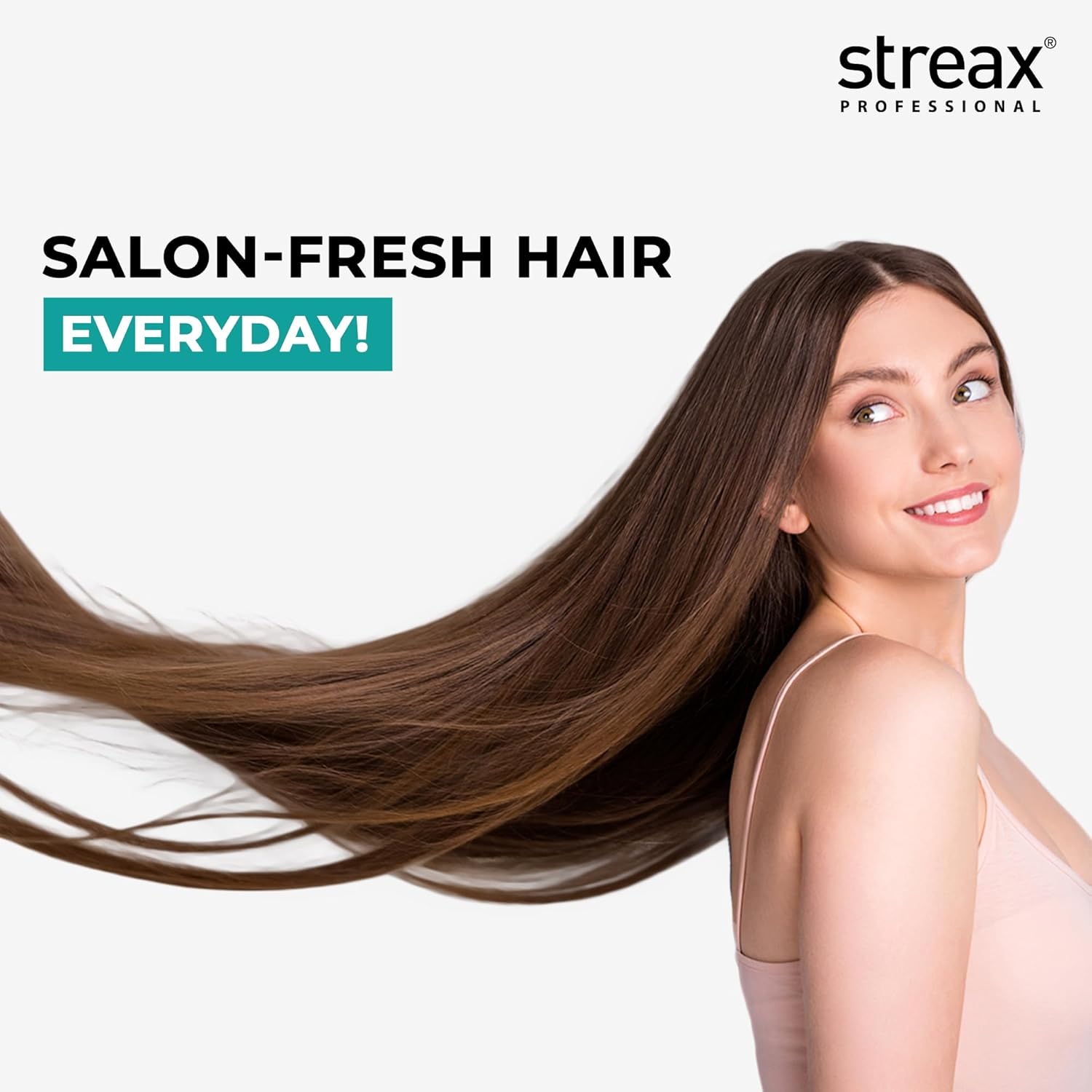 Streax Professional Vitariche Gloss Hair Serum,75 ml| Frizz-Free Hair | Enhance Shine and Smoothness | With Vitamin E & Macadamia Oil| | For All Hair Types