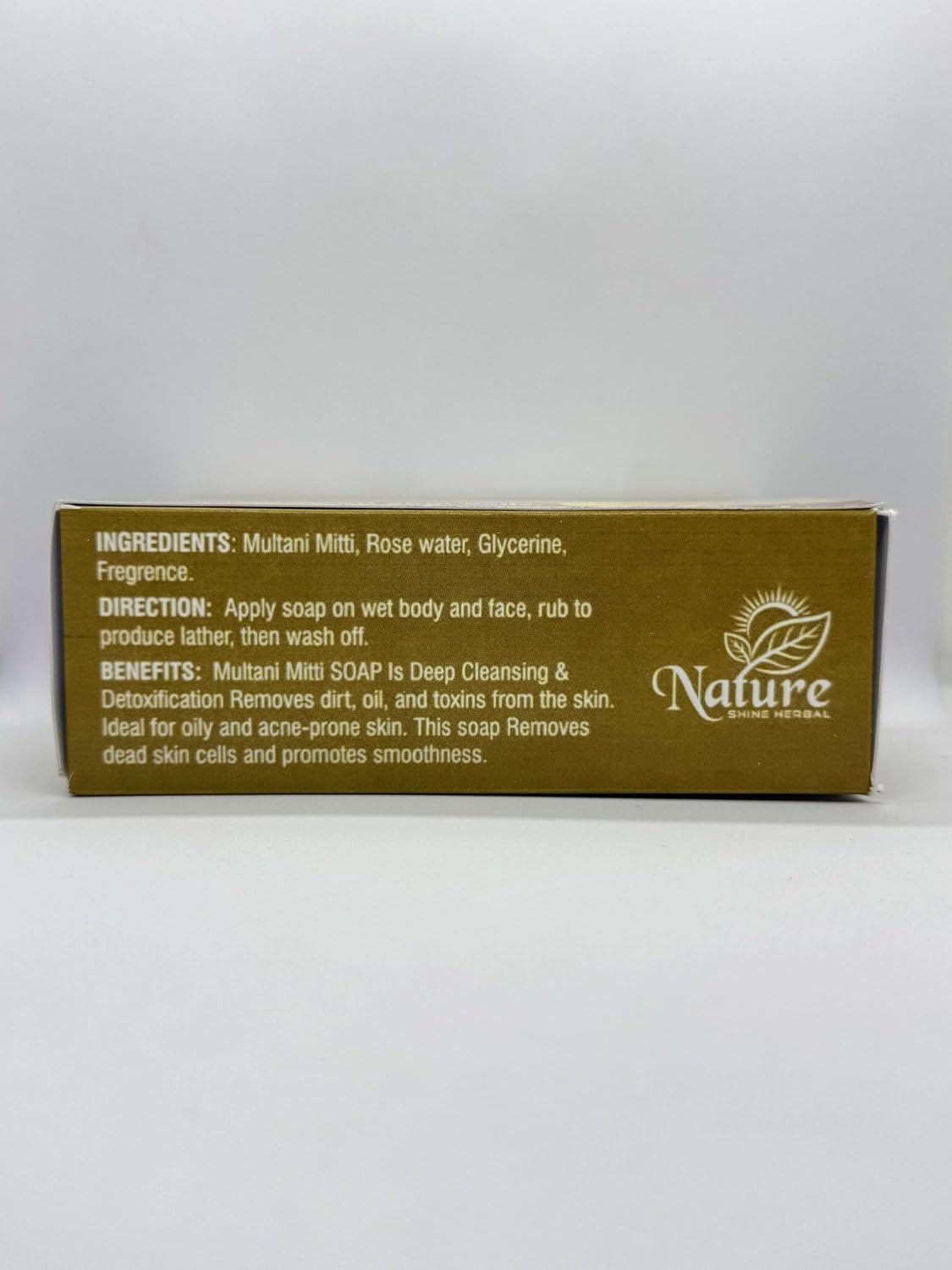 NATUREBLISS Multani Mitti Natural Handmade Soap | Herbal Bath Soap for Glowing Skin | Deep Cleansing | Moisturizing | Face & Body Soap | Soft Smooth Skin Care S