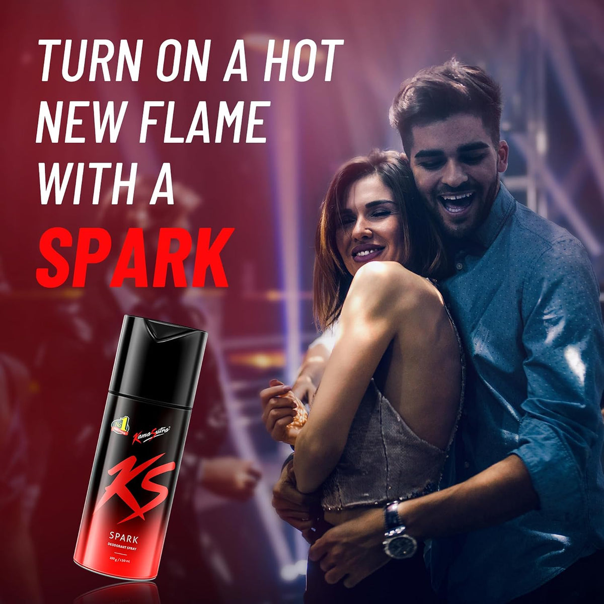 KamaSutra Men Spark Deodorant Spray | Fresh Long-Lasting Aroma | 150ml Each (Pack of 3)