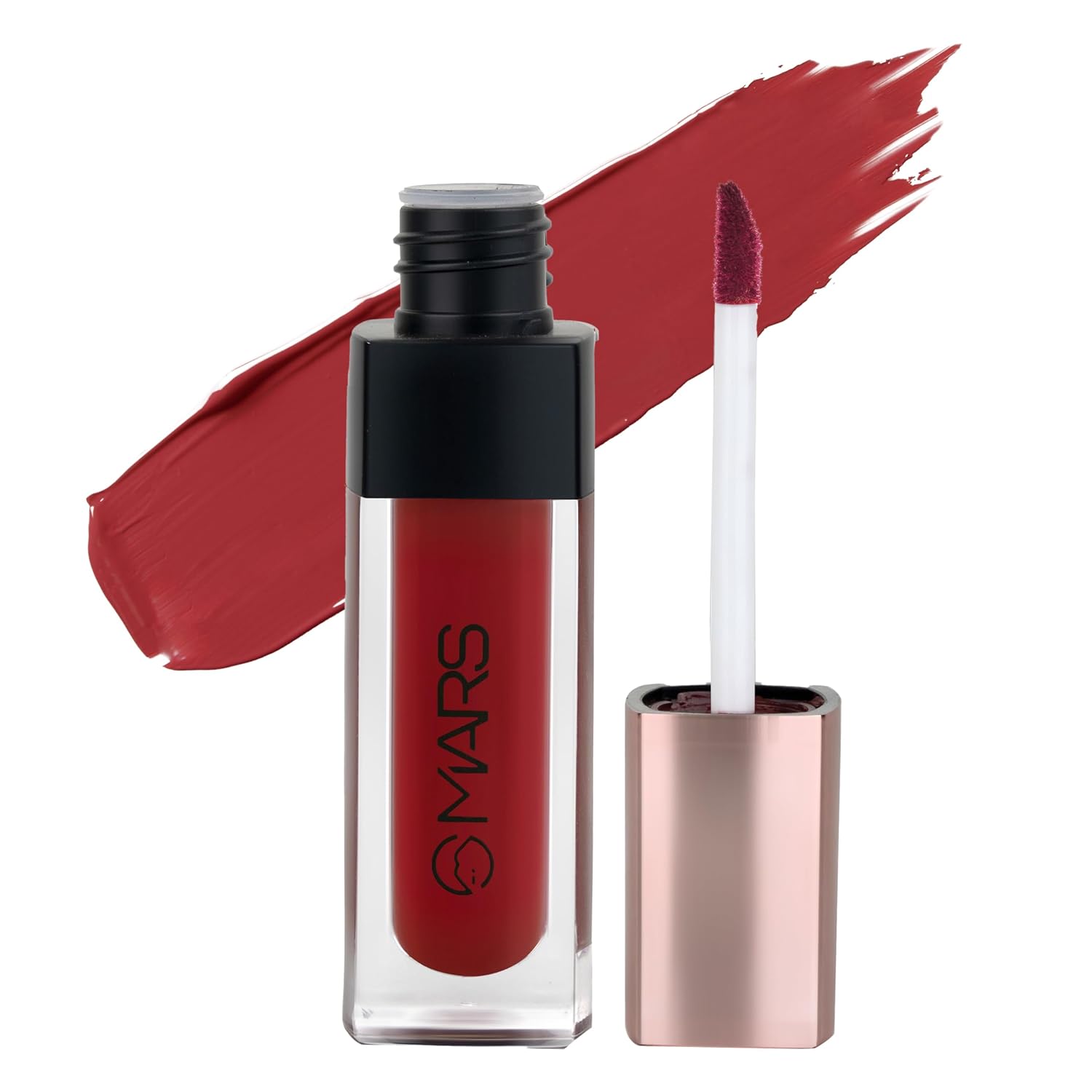 MARS Popstar Non-Drying Liquid Mousse Lipstick for Women with Matte Finish | Lightweight and Non-Sticky Formula | Up to 12 Hour Long Lasting | Transferproof & Waterproof (6.0ml) (10-Secrecy)