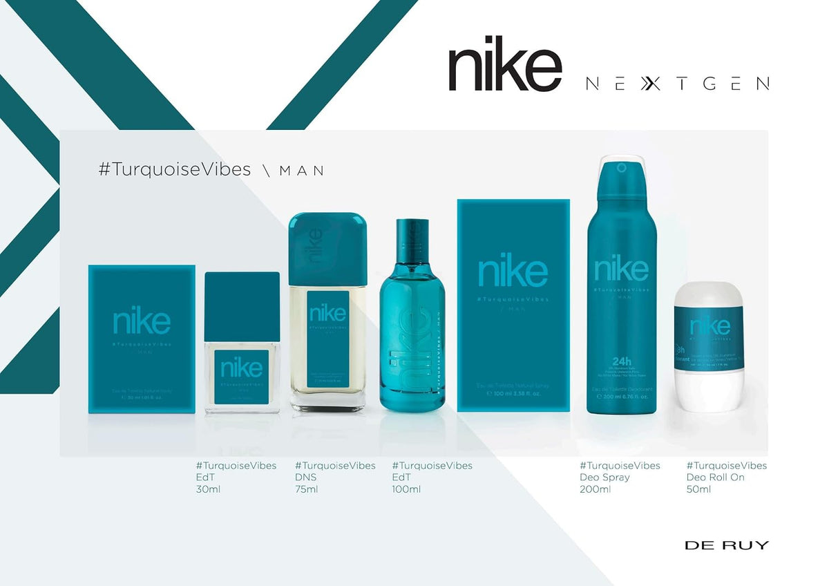 Nike Unisex Nextgen #Turquoisevibes Man Edt Aerosol Fresh Scent Deodorant Spray 200Ml, Pack Of 1 Fresh 200 ml (Pack of 1)