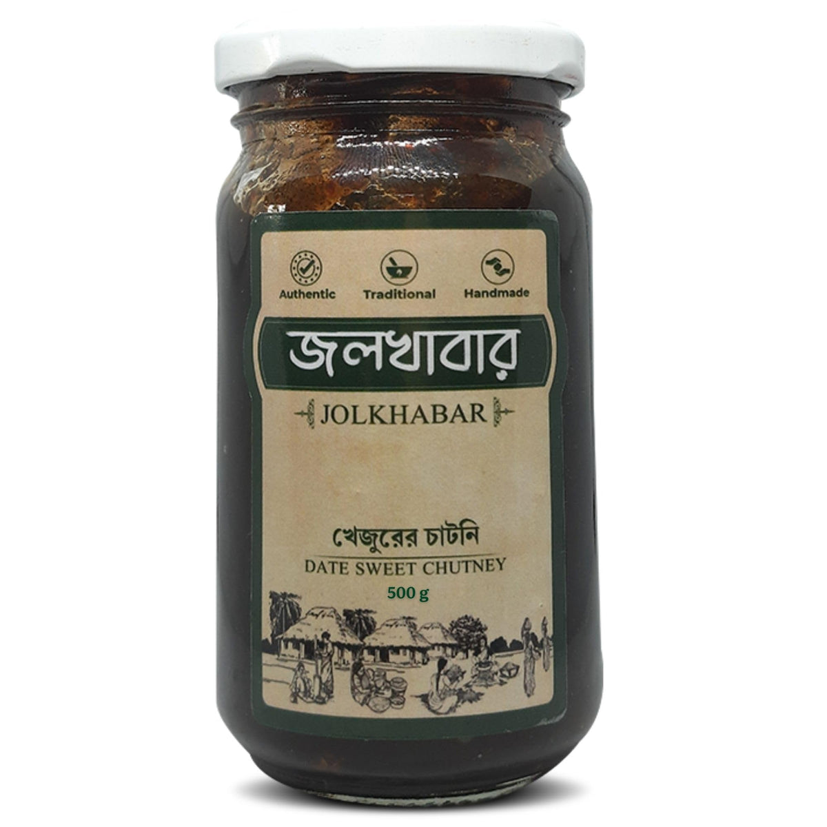 JOLKHABAR | KHEJUR Misti Chatni n Aam Misti Chatni | 500gm Pack - Date Sweet Chutney n Mango Sweet Chutney | Bengali Misti Chutney | Authentic Traditional Handm