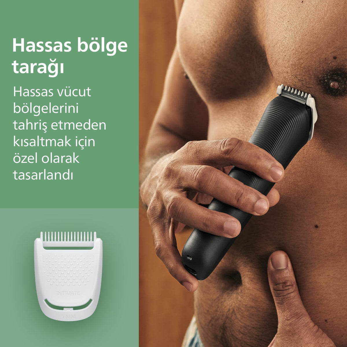 Philips Multigroom 3000 Series All-in-one 9-Piece Trimmer – Shaver and Hair Clipper for Face, Head & Body, Self-Sharpening, Skin-Friendly Blades, 12 Length Sett