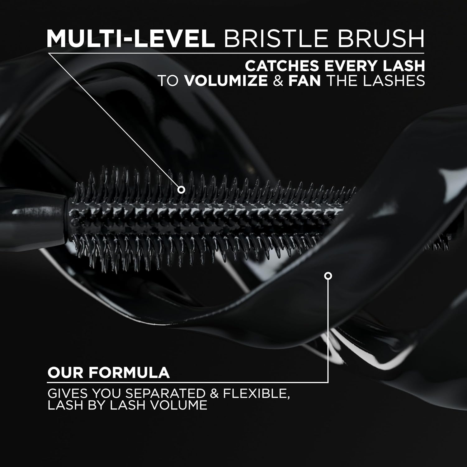 L’Oreal Paris Voluminous Panorama Waterproof Mascara Volumizing, Clump Free, Smudge free, Long-lasting, Black, 9.9ml