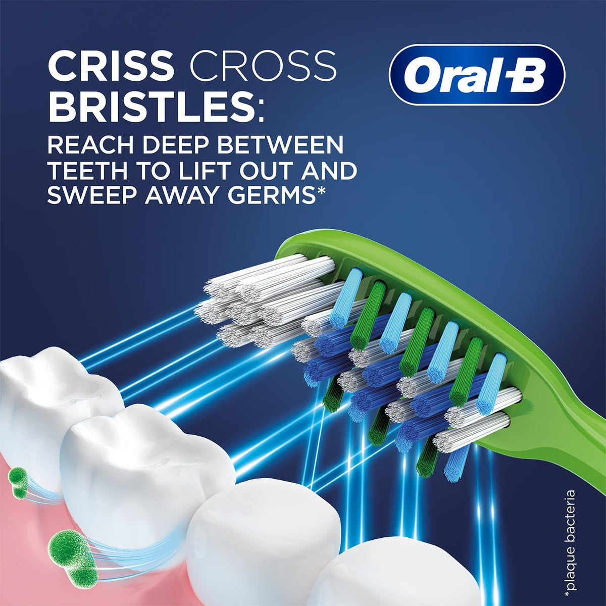 Oral-B Crisscross Deep Clean Soft Bristle Manual Toothbrush For Adults, Multicolour Toothbrush Set, Oral B Dentist Recommended Brand (Pack of 4)