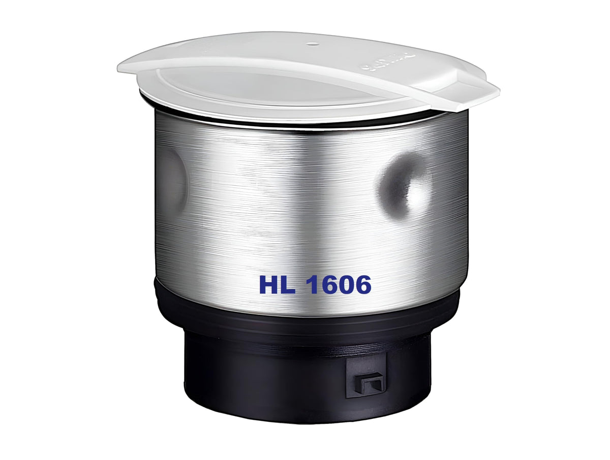 340ml Small/Chutney Jar Suitable for Philips Mixer Grinders Models "HL1606" Only | Mixer Grinder Jar Replacement Parts & Accessories (Steel)