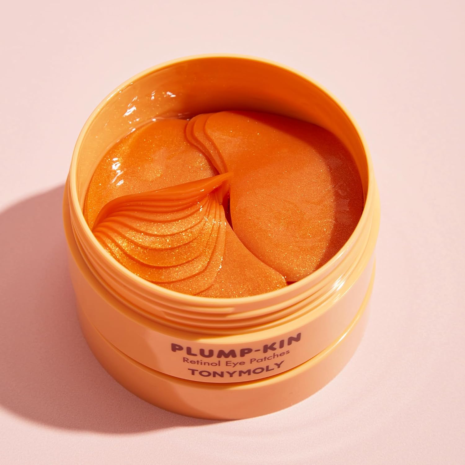 TONYMOLY Plump-kin Retinol Hydrogel Under Eye Patches – Hydrating & Refreshing Eye Patches with Retinol & Pumpkin Extract for Dark Circles & Puffy Eyes, 30 Pairs