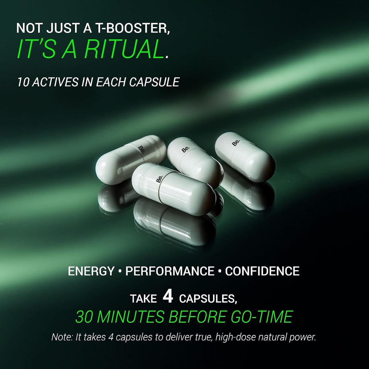 Be Wellness Alpha Testosterone Support for Men | 60 Capsules
