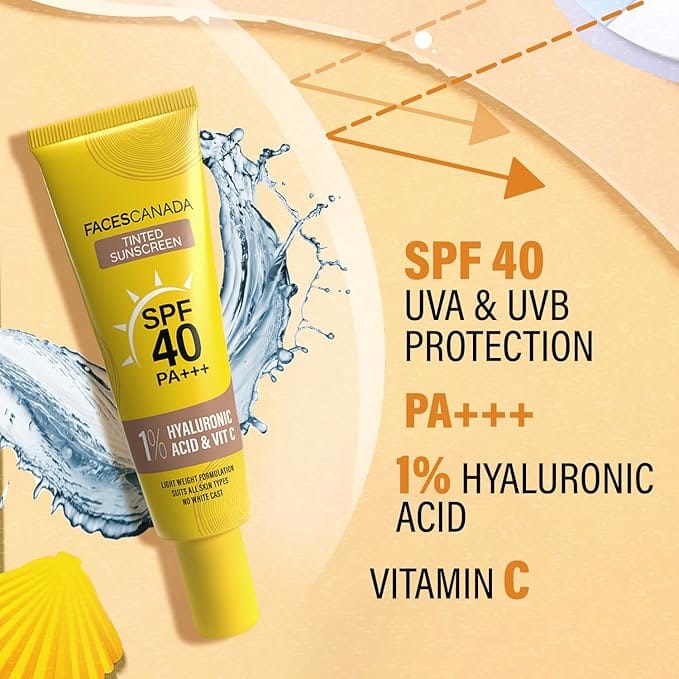 Faces - Tinted Sunscreen, SPF 40 PA+++ (30g)