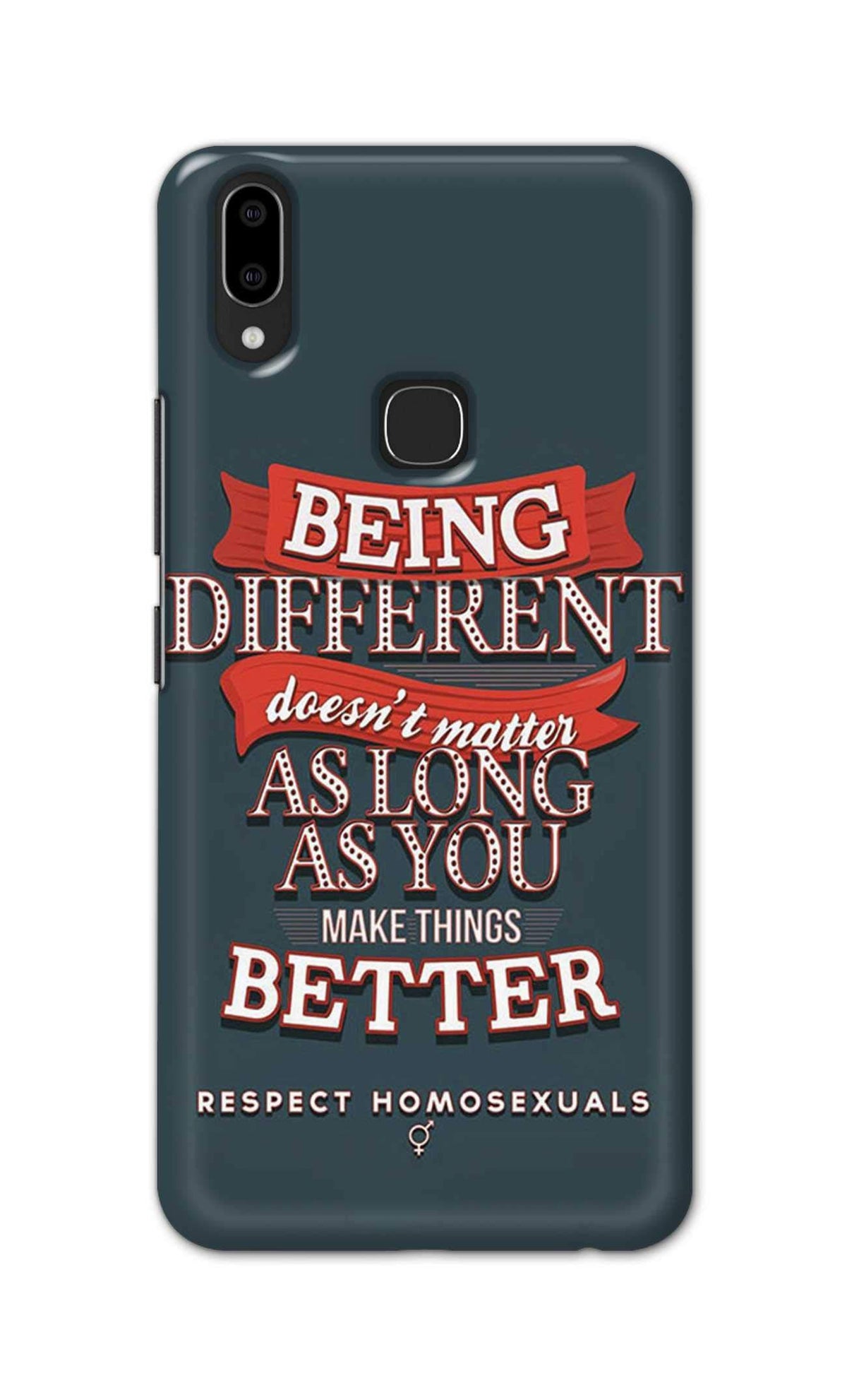 Being Different Doesn't Matter Quote Hard Printed Designer Case for Vivo V9 Youth Back Cover DNL1036