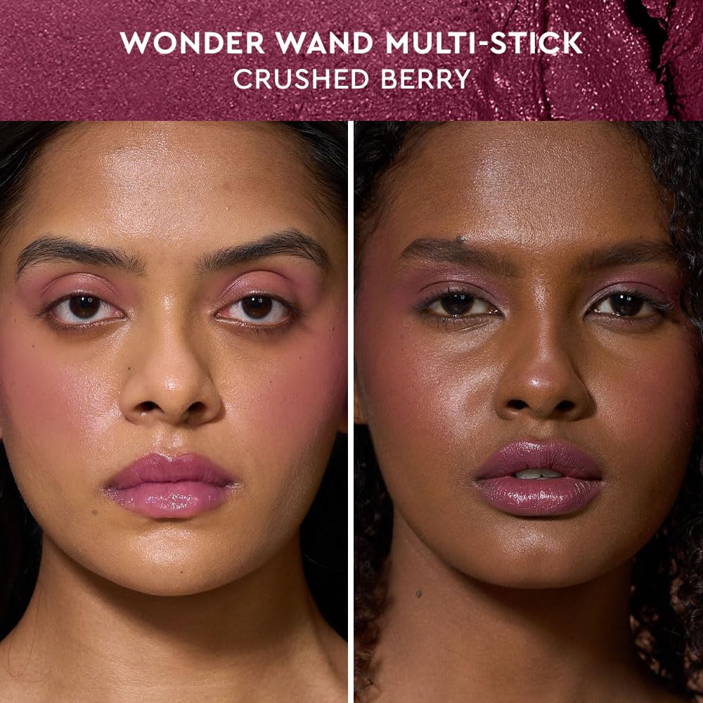 Kiro Wonder Wand Multi-Stick – Crushed Berry, 7.5g | 3-in-1 Stick - Blush, Eyeshadow & Lip Tint | Creamy, Weightless & Long-Lasting | Infused with Rosehip, Avocado & Moringa Oil