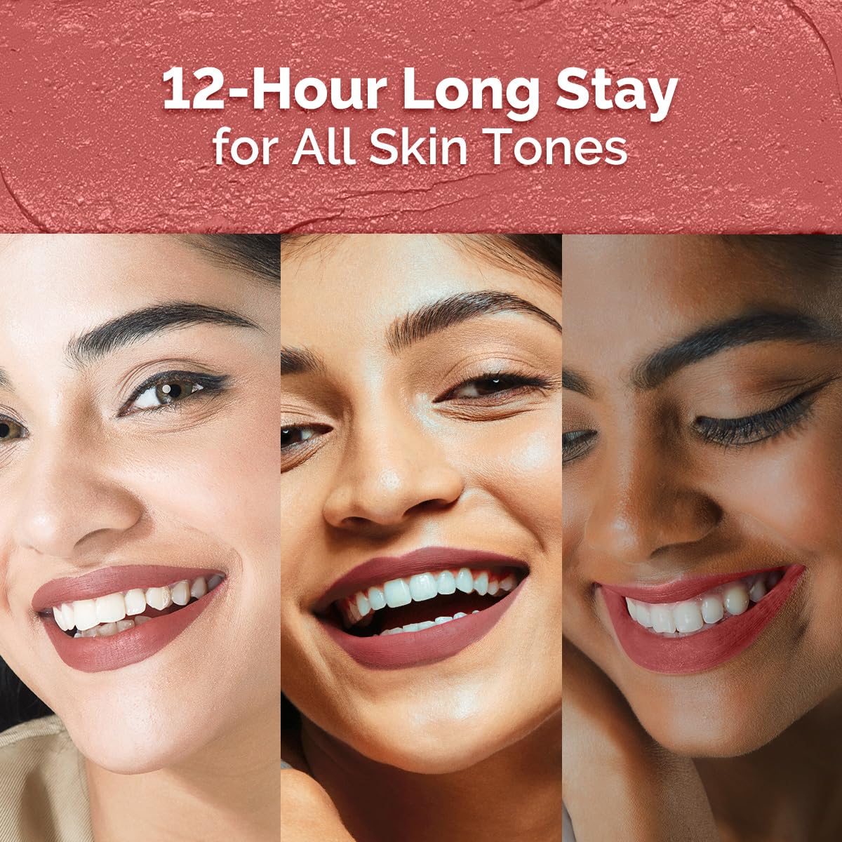 Moisture Matte Longstay Mini Lipstick with Avocado Oil & Vitamin E for 12 Hour Long Stay- 05 - Bubblegum Nude - 0.7 g